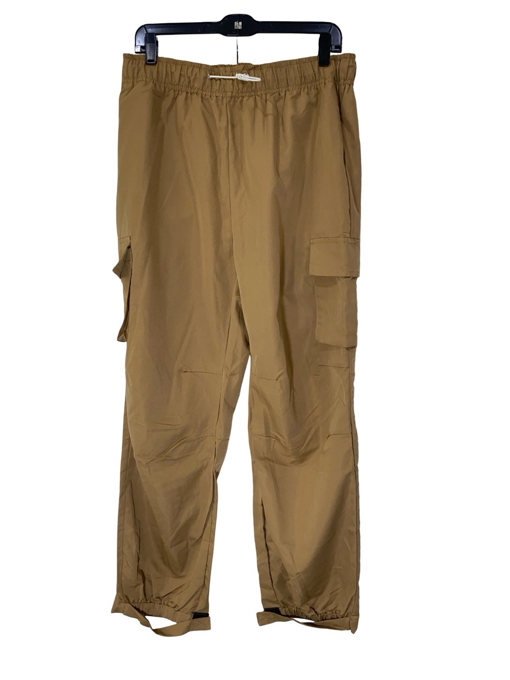 Utility Cargo Pants in Khaki with Elastic Waist